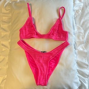 Hot Pink Traingl bikini size small